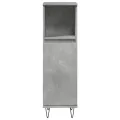 Armoire de salle de bain gris béton 30x30x100 cm