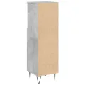 Armoire de salle de bain gris béton 30x30x100 cm