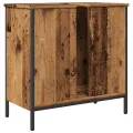 Armoire lavabo vieux bois 60x30x60 cm bois d'ingénierie