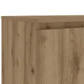 Meuble TV avec lumières LED chêne artisanal bois d'ingénierie