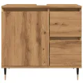 Armoire de salle de bain chêne artisanal bois d'ingénierie