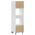 Armoires de four 2 pcs Porto blanc bois d'ingénierie
