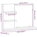 Armoire à miroir de salle de bain vieux bois bois d'ingénierie