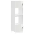 Armoires de four 2 pcs Porto blanc brillant bois d'ingénierie