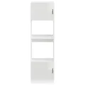 Armoires de four 2 pcs Porto blanc brillant bois d'ingénierie