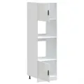 Armoires de four 2 pcs Porto blanc brillant bois d'ingénierie