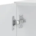 Armoires de four 2 pcs Porto blanc brillant bois d'ingénierie
