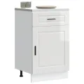Armoire de cuisine Porto blanc brillant bois ingénierie