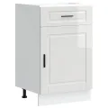 Armoire de cuisine Porto blanc brillant bois ingénierie