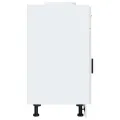 Armoire de cuisine Porto blanc brillant bois ingénierie
