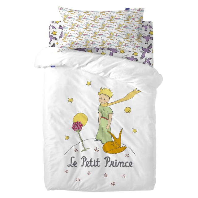 Duvet cover set HappyFriday Le Petit Prince Ses Amis Multicolour Baby
