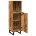 Armoire de salle de bain vieux bois 30x30x100cm bois ingénierie