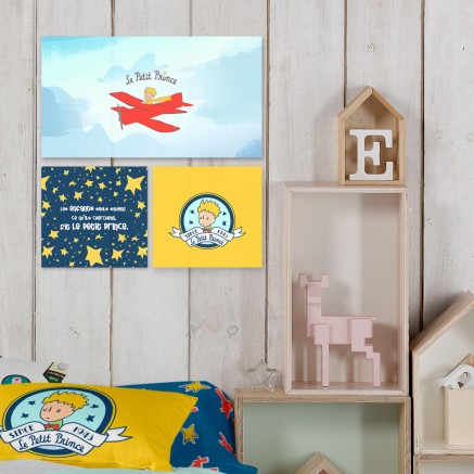 Canvas HappyFriday LE PETIT PRINCE Multicolour 28 x 3 x 28 cm 2