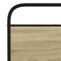 Cadre de lit en métal sans matelas chêne sonoma 193x203 cm