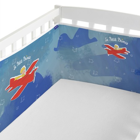 Cot protector HappyFriday Le Petit Prince Son avion Multicolour 210 x