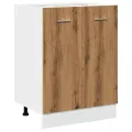 Armoire de plancher chêne artisanal 60x46x81,5 cm