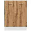 Armoire de plancher chêne artisanal 60x46x81,5 cm