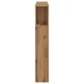 Armoire de tête de lit chêne artisanal 100x19x104,5 cm