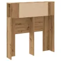 Armoire de tête de lit chêne artisanal 100x19x104,5 cm