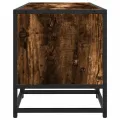 Meuble TV chêne fumé 210x35x41 cm bois d'ingénierie