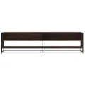 Meuble TV chêne marron 180,5x40x46 cm bois d'ingénierie