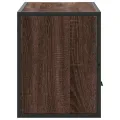 Meuble TV chêne marron 80x31x39,5 cm bois d'ingénierie et métal