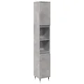 Ensemble de meubles de salle de bain 3 pcs gris béton