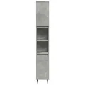 Ensemble de meubles de salle de bain 3 pcs gris béton