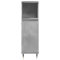 Ensemble de meubles de salle de bain 3 pcs gris béton