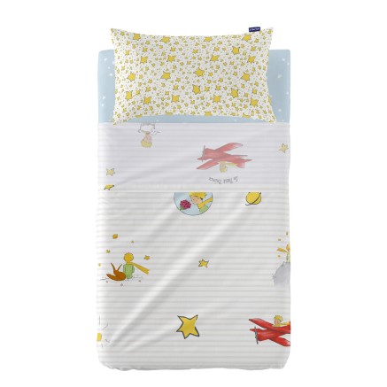 Set beddengoed HappyFriday Le Petit Prince Son monde Multicolour Wieg