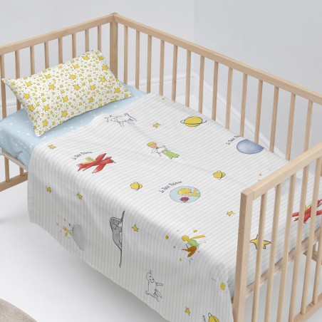 Set beddengoed HappyFriday Le Petit Prince Son monde Multicolour Wieg