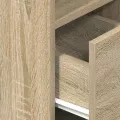 Tables de chevet 2 pcs avec tiroir chêne sonoma 25x31x66 cm