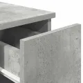 Table de chevet avec tiroir gris béton 20x36x60 cm
