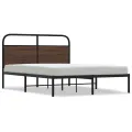 Cadre de lit sans matelas 160x200 cm chêne marron
