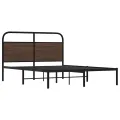 Cadre de lit sans matelas 160x200 cm chêne marron