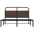 Cadre de lit sans matelas 160x200 cm chêne marron