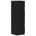 Armoire de cuisine noir 38x41,5x131,5 cm bois d'ingénierie