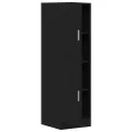 Armoire de cuisine noir 38x41,5x131,5 cm bois d'ingénierie