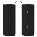 Armoire de cuisine noir 38x41,5x131,5 cm bois d'ingénierie