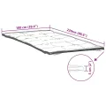 Protège-matelas blanc 100x220 cm