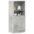 Armoire de cuisine gris béton 57x41,5x131,5 cm bois ingénierie