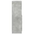 Armoire de cuisine gris béton 57x41,5x131,5 cm bois ingénierie