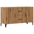 Buffet chêne artisanal 100x36x60 cm bois d'ingénierie