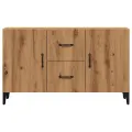 Buffet chêne artisanal 100x36x60 cm bois d'ingénierie