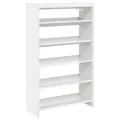 Étagère à chaussures blanc 60x25x100 cm bois d'ingénierie