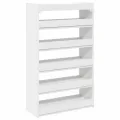 Étagère à chaussures blanc 60x25x100 cm bois d'ingénierie