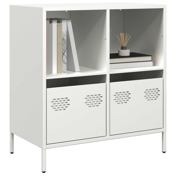 Buffet blanc 68x39x73,5 cm acier laminé à froid