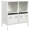 Buffet blanc 68x39x73,5 cm acier laminé à froid