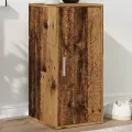 Armoire à chaussures vieux bois 32x35x70 cm bois d'ingénierie