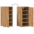 Armoire à chaussures chêne artisanal bois d'ingénierie